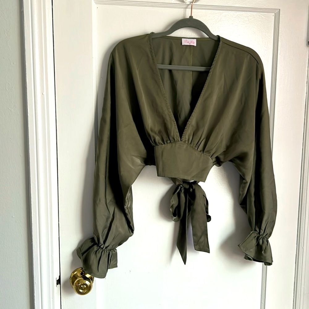 Deep v girls night top!